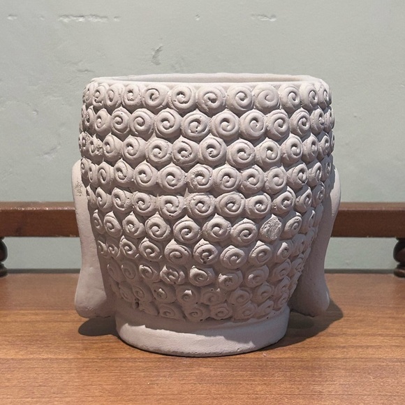 Brand New EAST WEST 14oz Ceramic Buddha Head Shaped Citronella Candle. - Picture 5 of 6